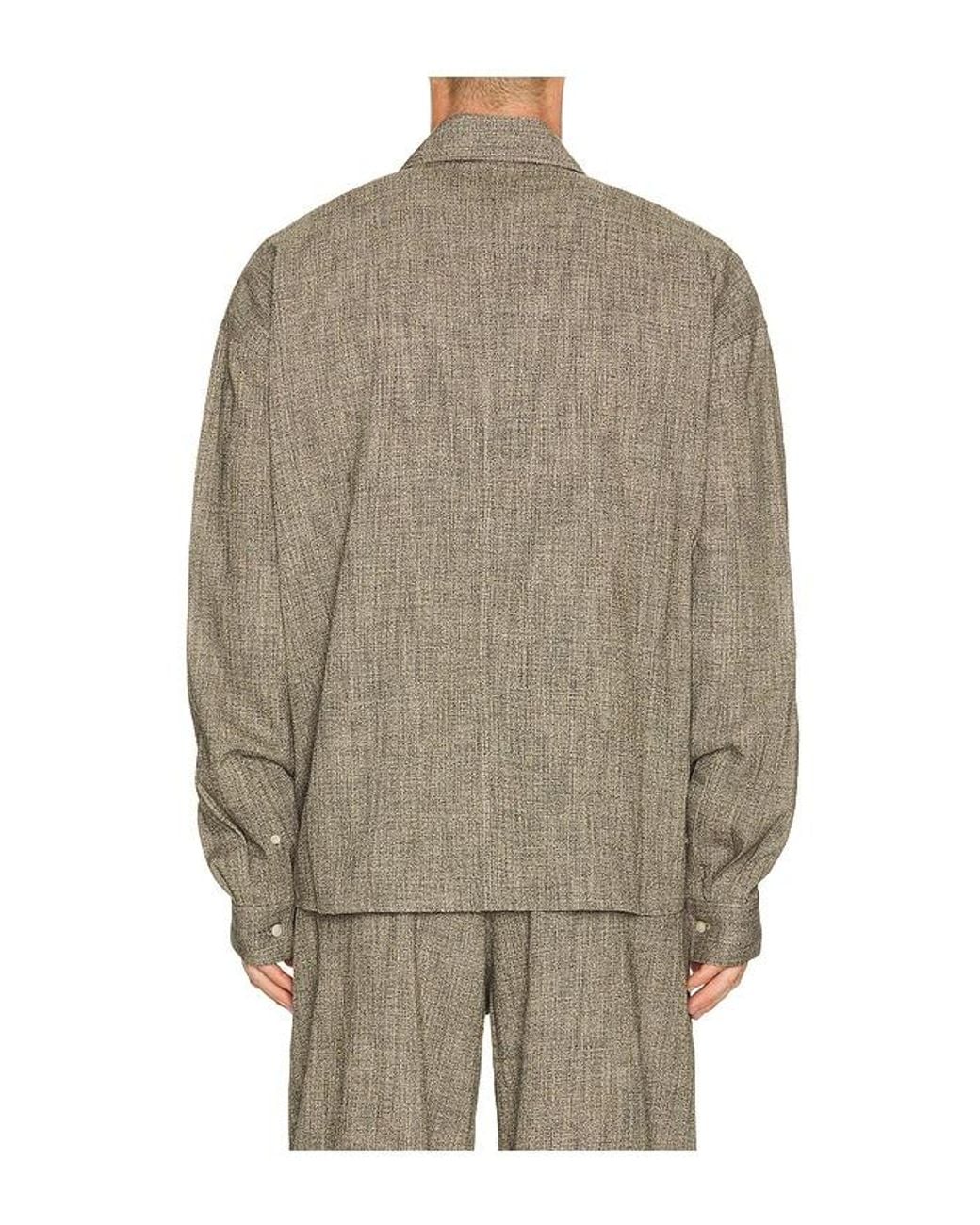 Won Hundred Brown Maza Long Sleeve Shirt for men