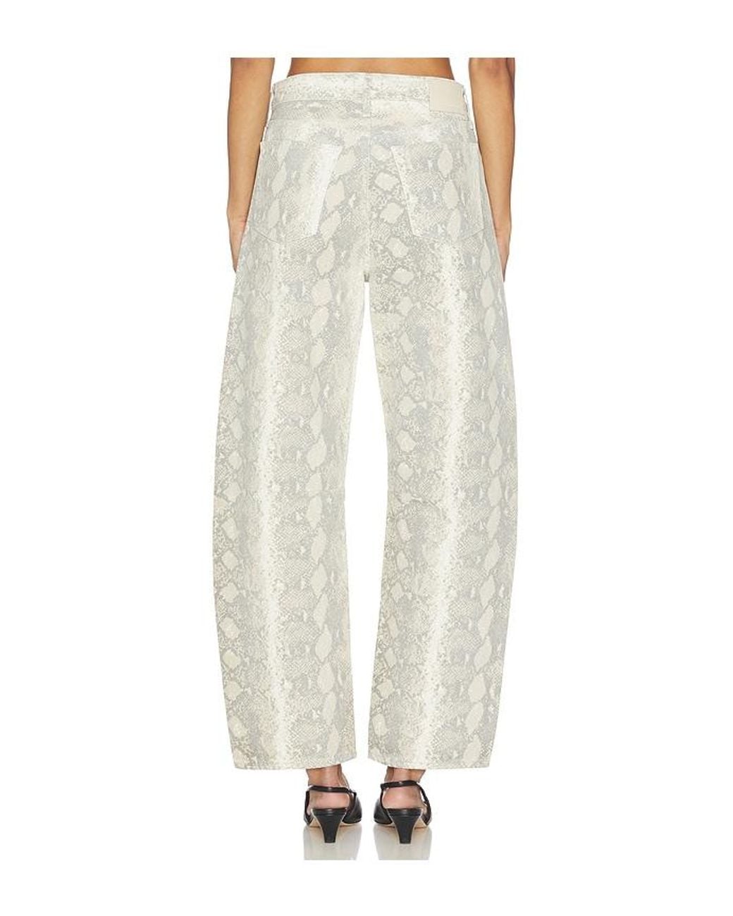 Citizens of Humanity White Miro Long Relaxed Jean