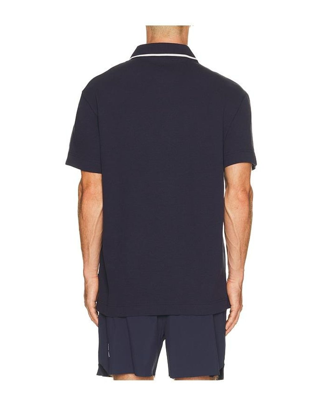 On Shoes Blue Courtside Polo for men