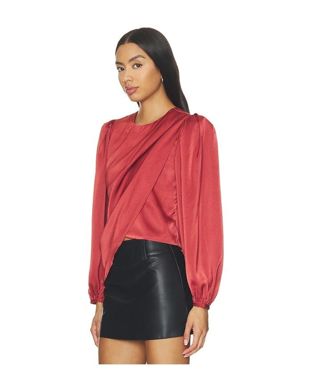 Astr Red Beatrice Top