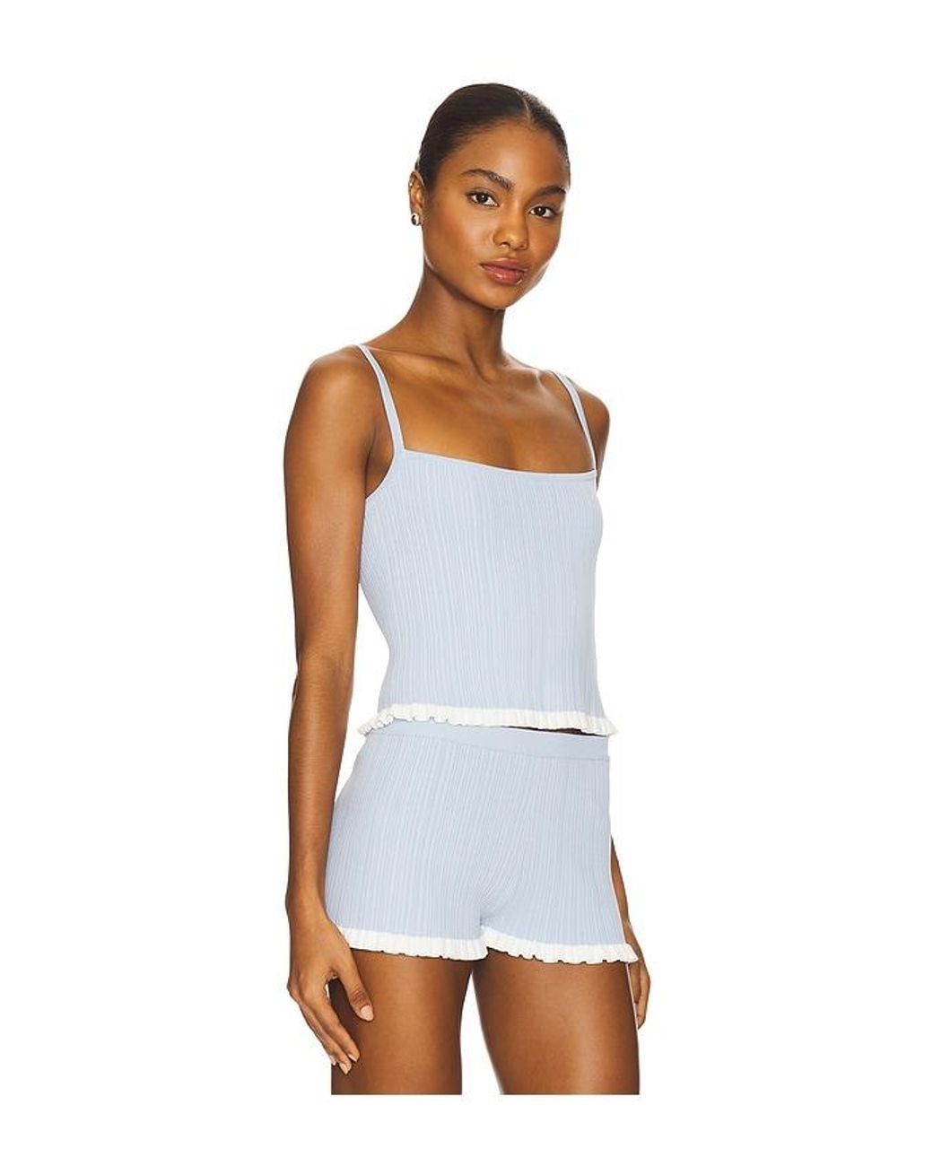Lovers + Friends White Marna Rib Tank
