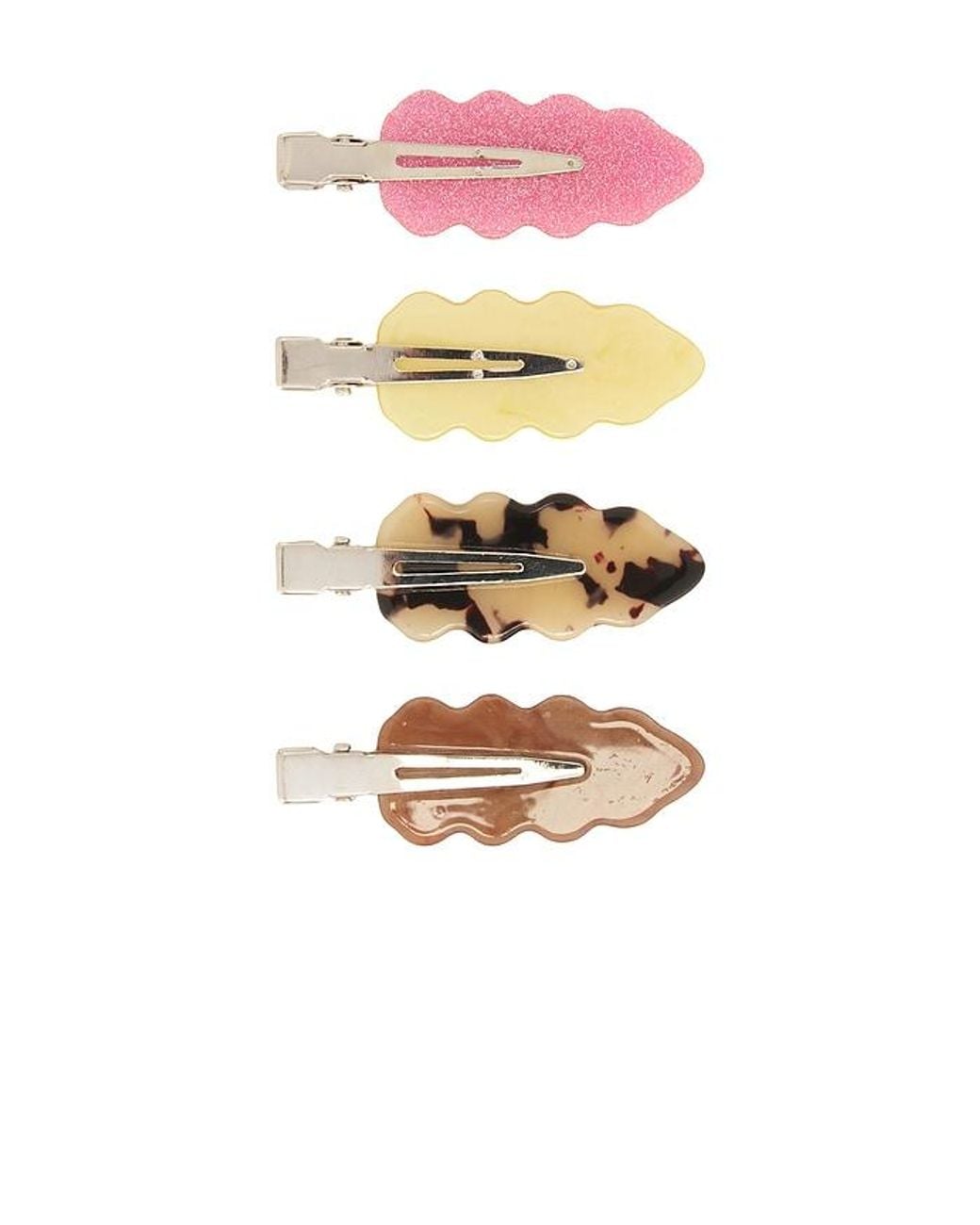 Frasier Sterling White Wavy Hair Clip Set