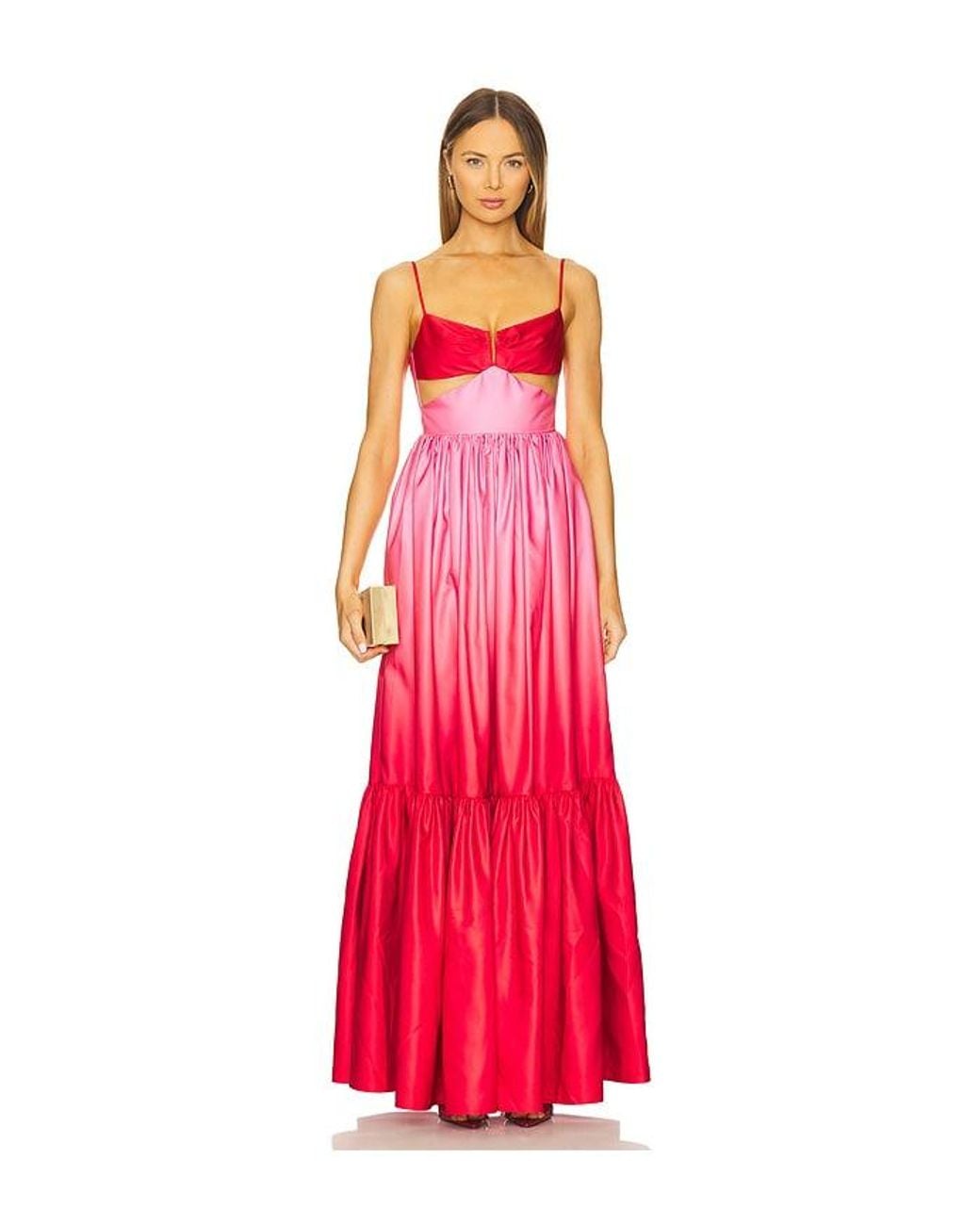 SAU LEE Red Nova Gown