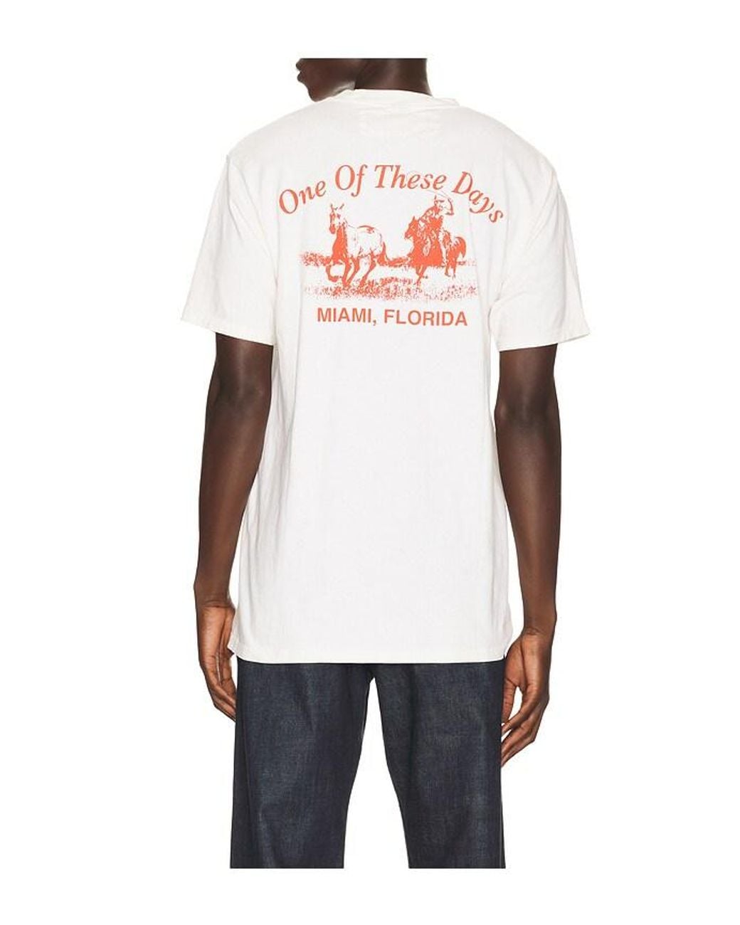 One Of These Days White X Revolve X Fwrd Miami Design 22 Tee for men