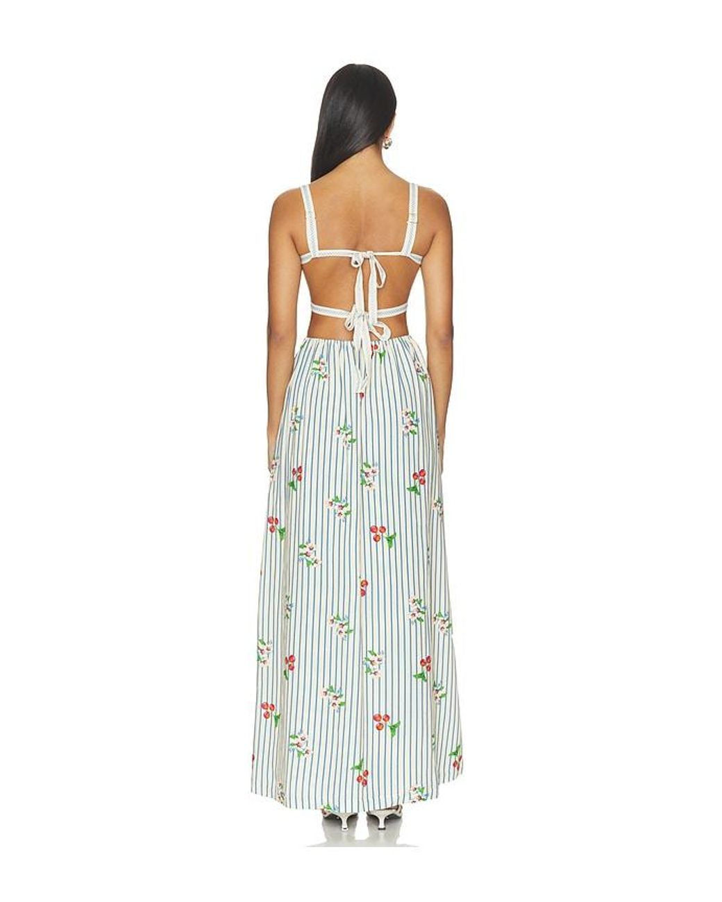 Agua Bendita White Ameli Basket Dress