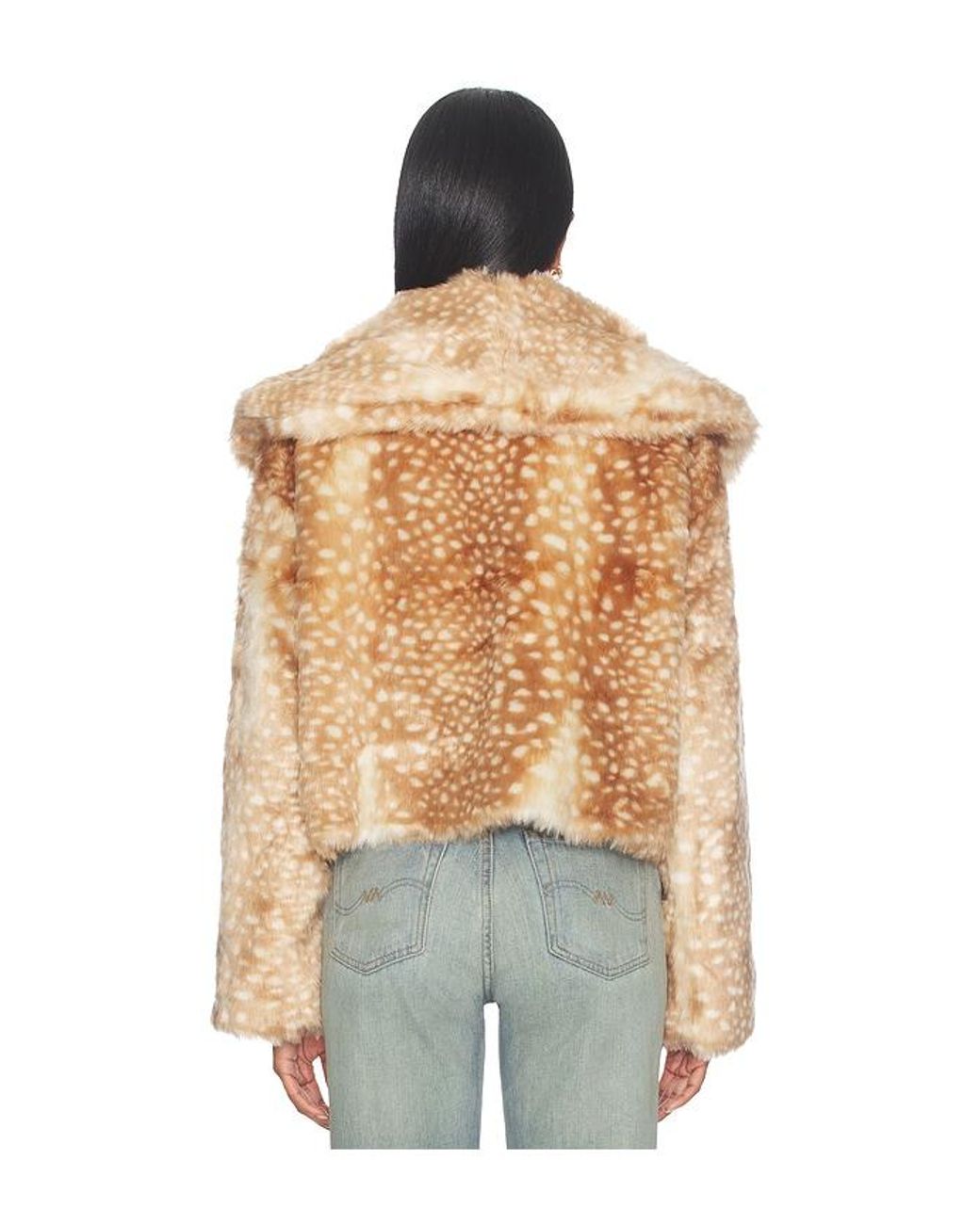 MORE TO COME Blue Rockie Faux Fur Jacket