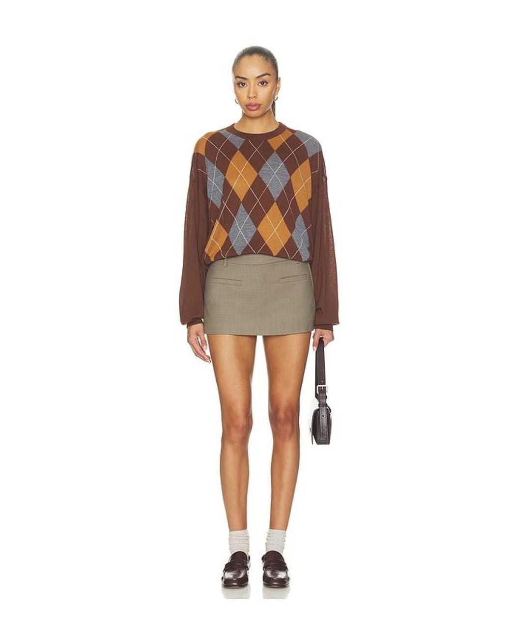 Ronny Kobo Brown Bradley Sweater