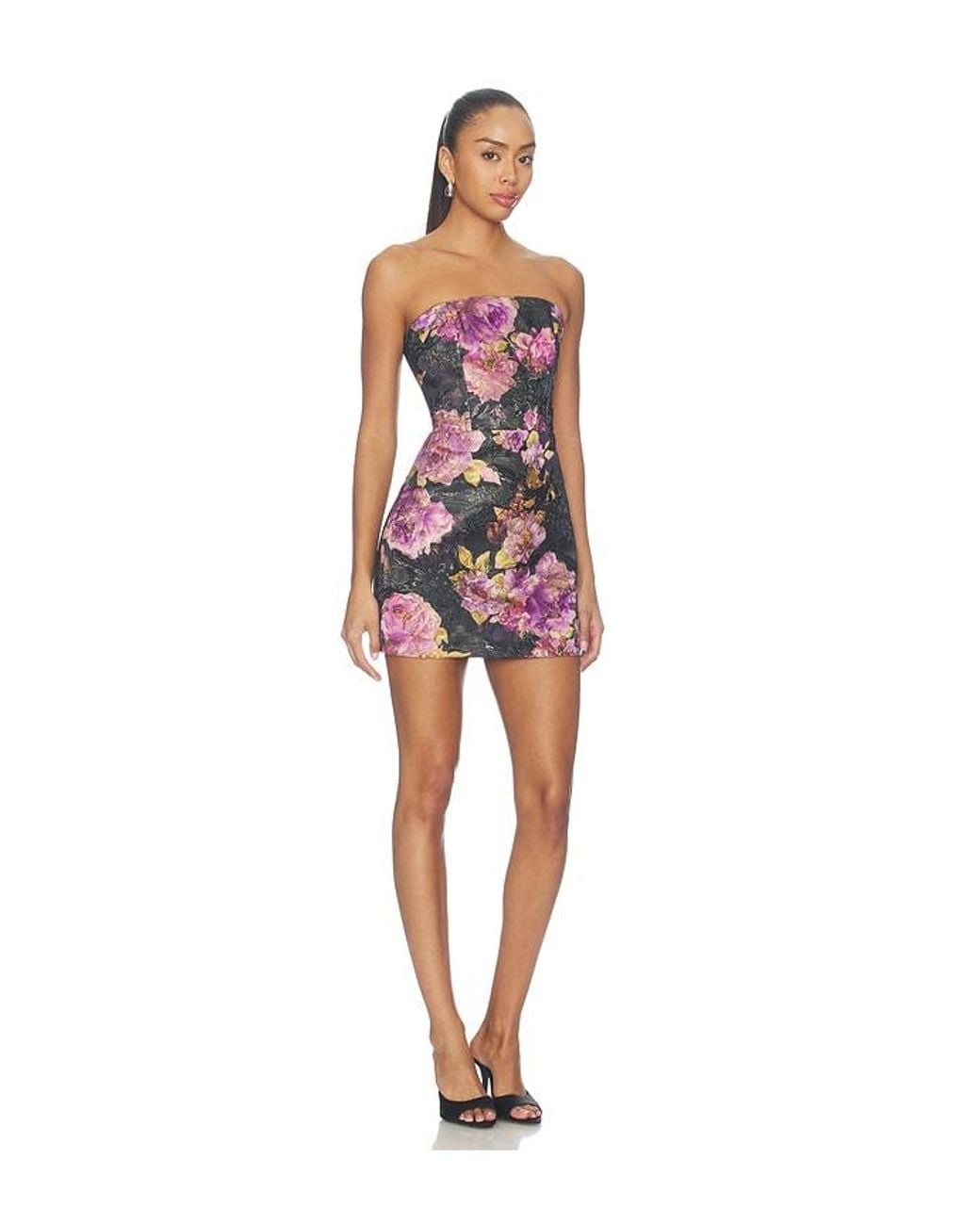 Hemant & Nandita Red Strapless Mini Dress
