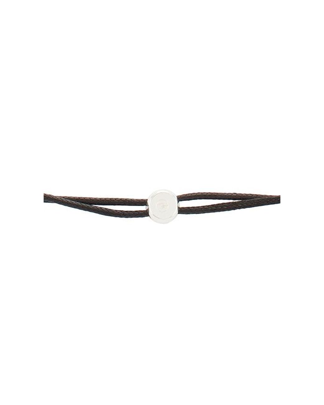 Ettika Black Metal Drop Cord Necklace