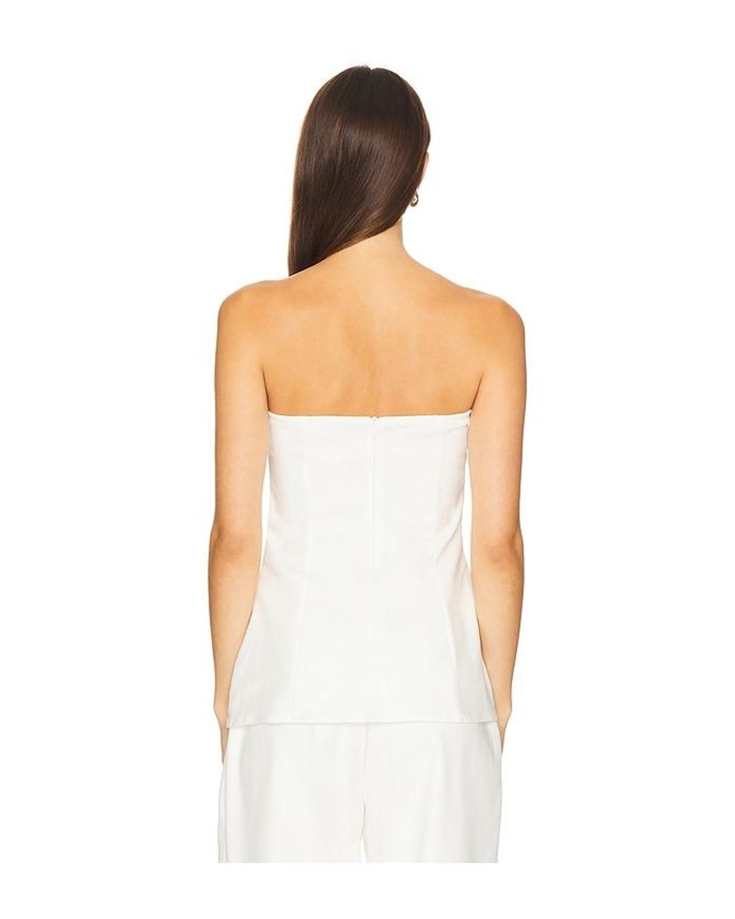 SNDY'S White Mimi Longline Top