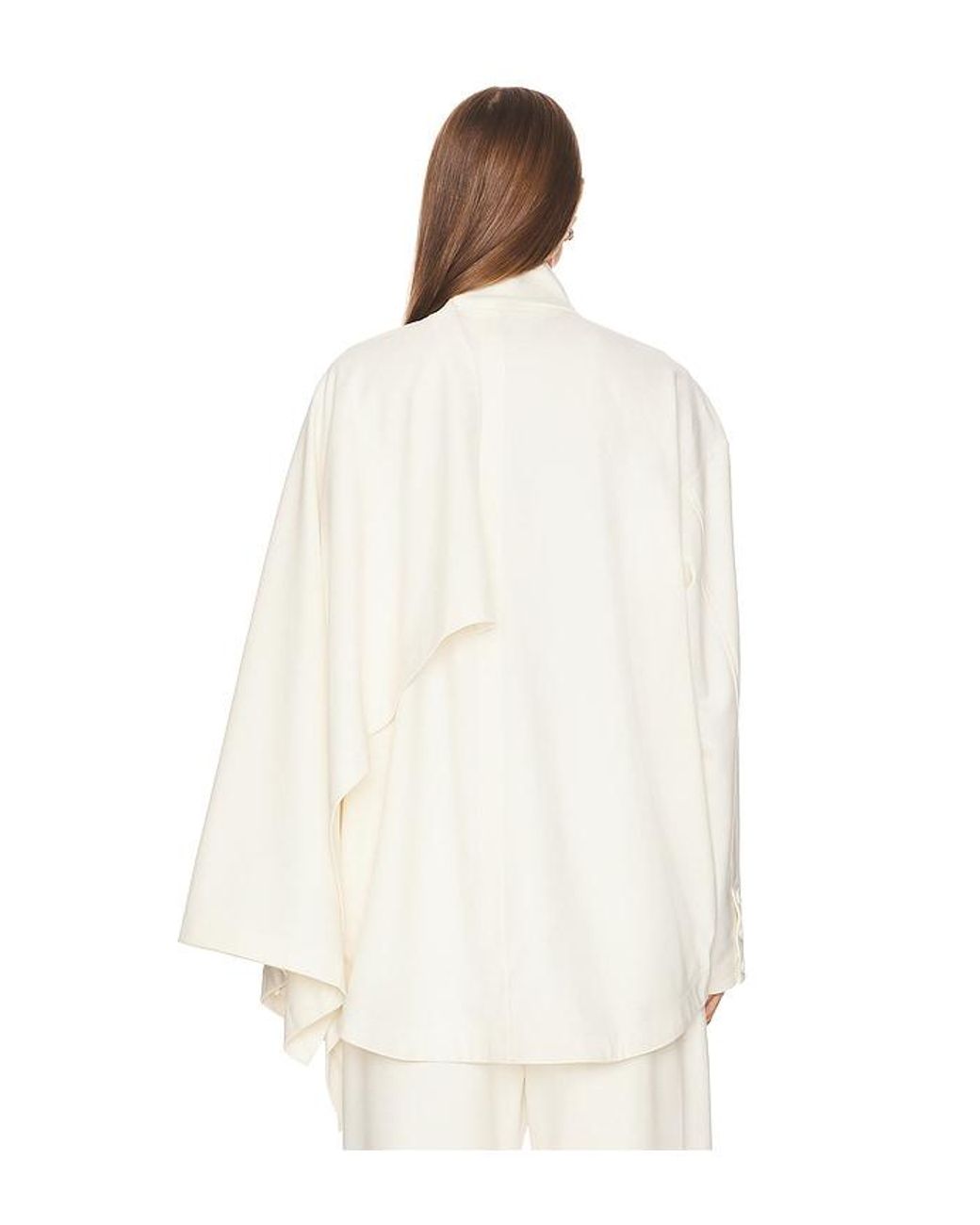 Helsa White The Detachable Scarf Top