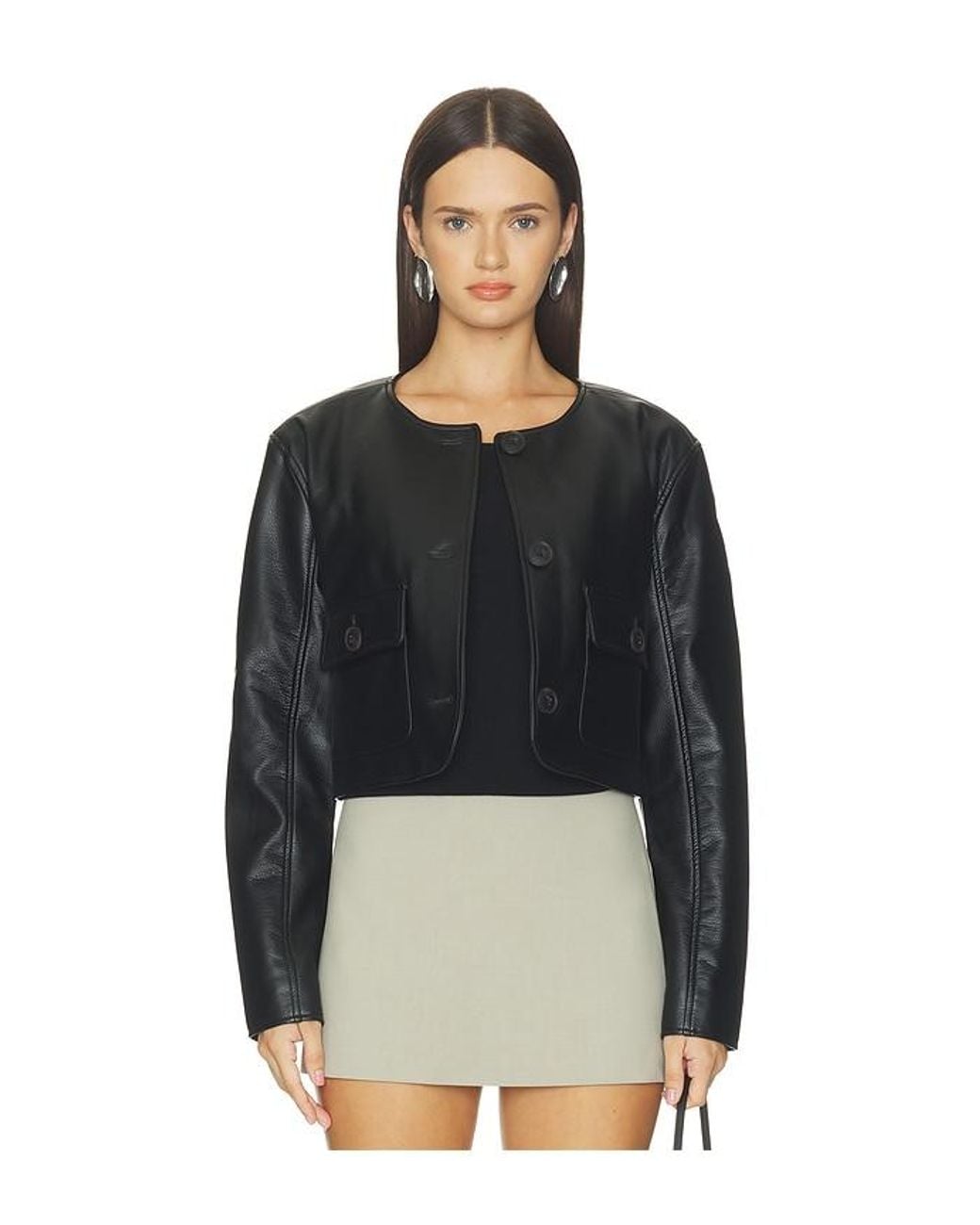 Blank NYC Black Cropped Jacket