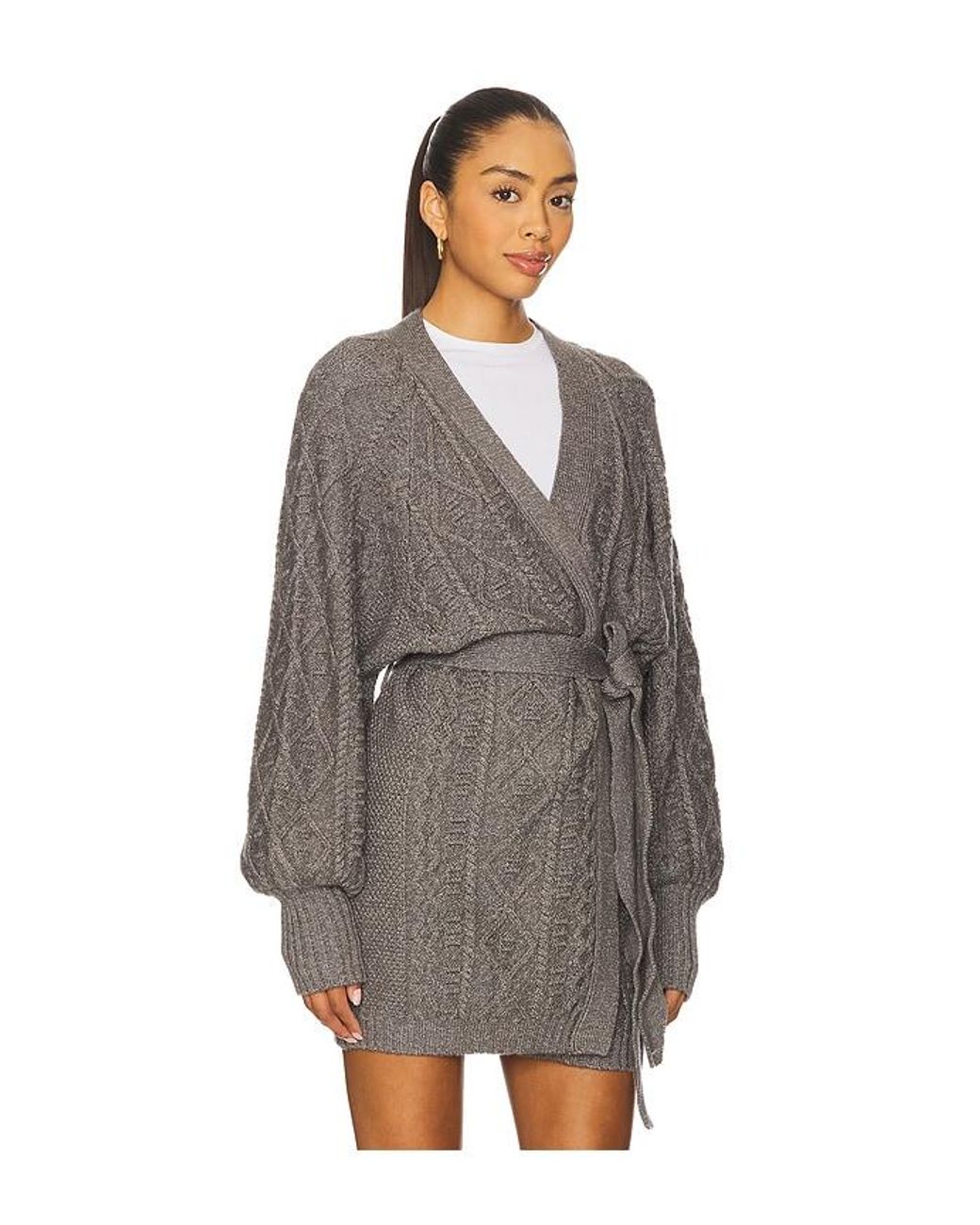 AFRM Gray Bartow Knit Cardigan