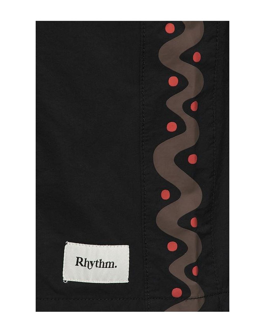 Rhythm Black Snake Trials Swim Trunk for men