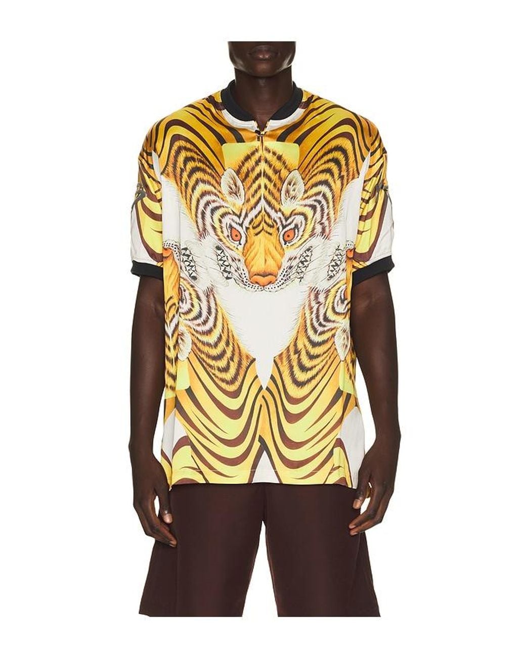 Y-3 Yellow Tiger Satin Jersey for men