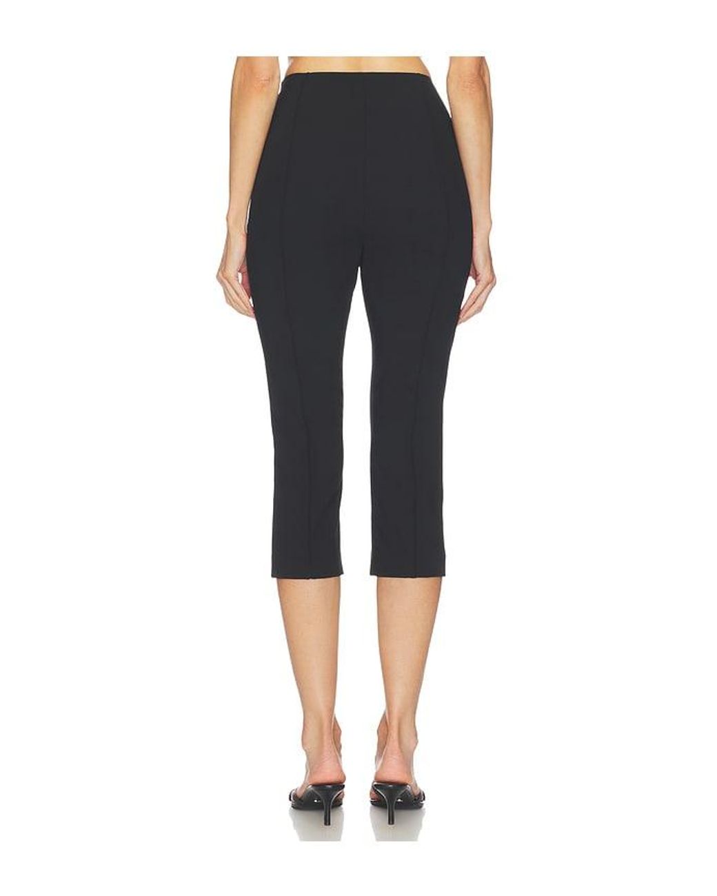 Smythe Black Pintuck Capri