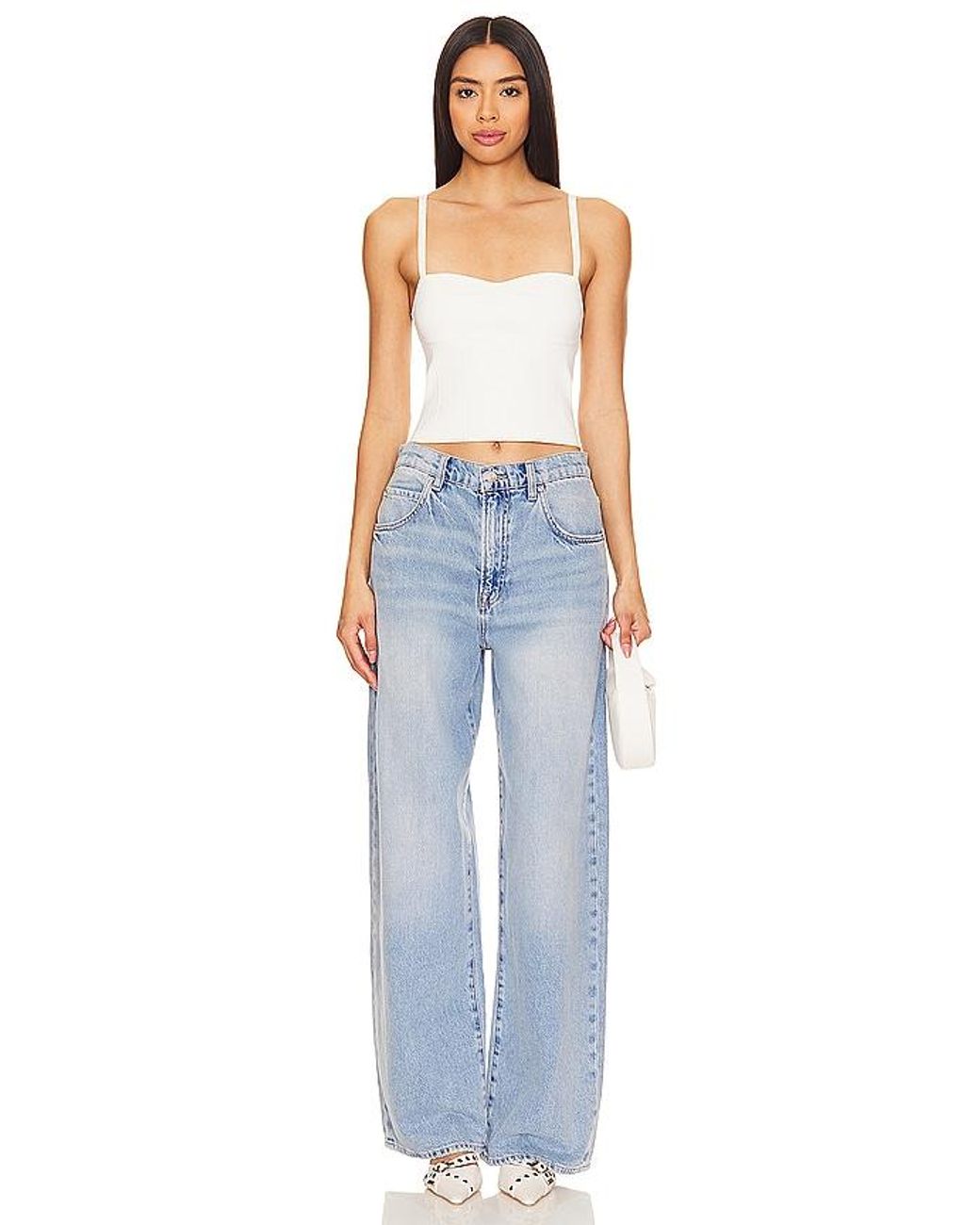 Camila Coelho Blue Jade Knit Bustier