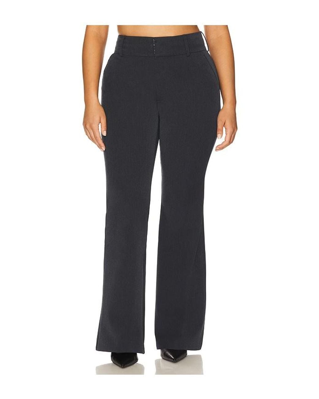 GOOD AMERICAN Blue Essential Suiting Flare Trousers