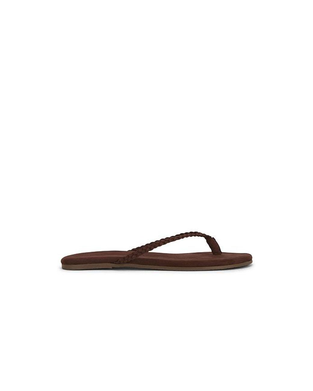 TKEES Brown Lily Braid Sandal