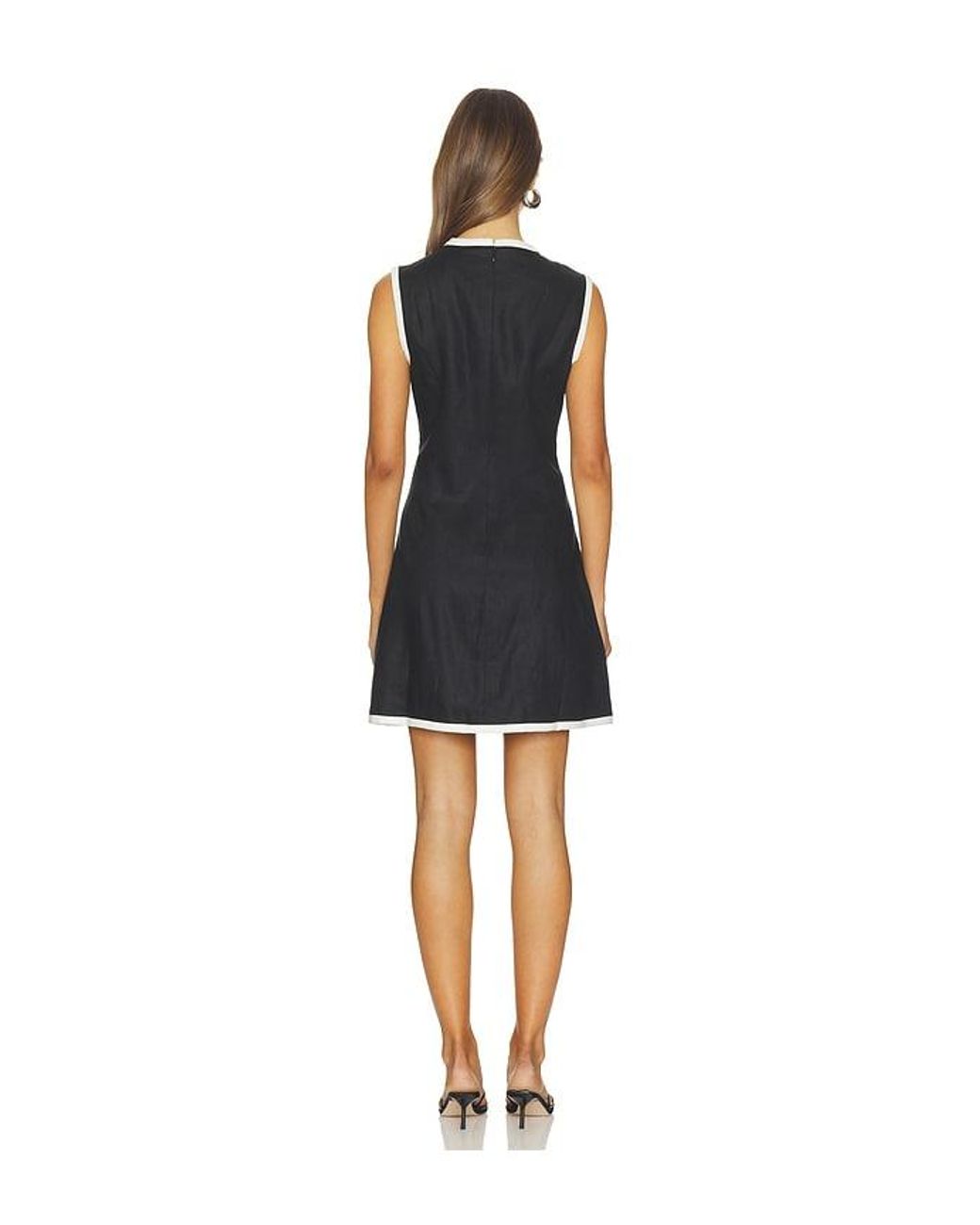 Tanner Fletcher Black Kit Keyhole Mini Dress