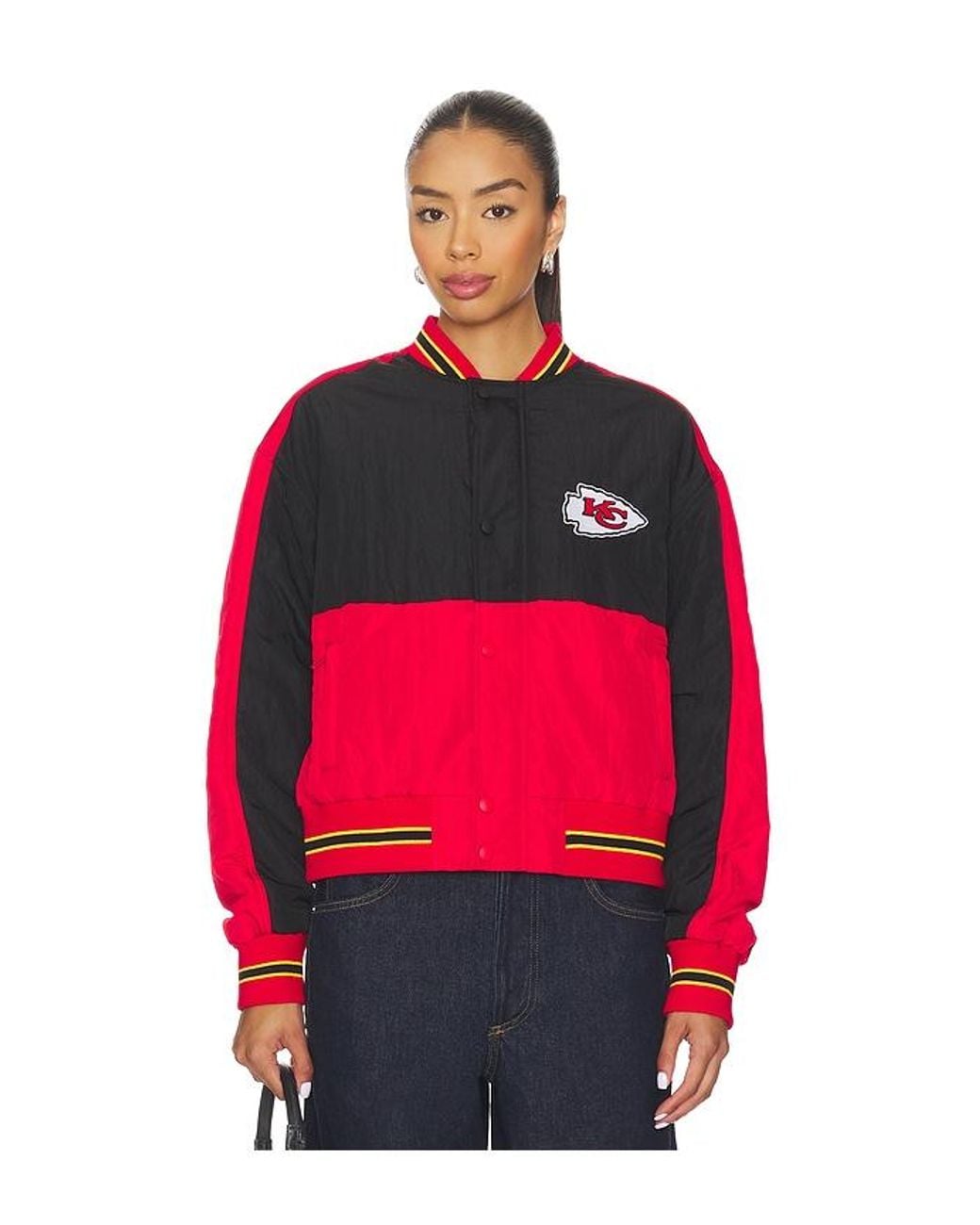 Terez Red X Revolve Chiefs Crop Bomber