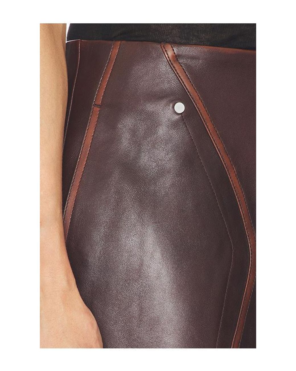 Helmut Lang Black Leather Skirt