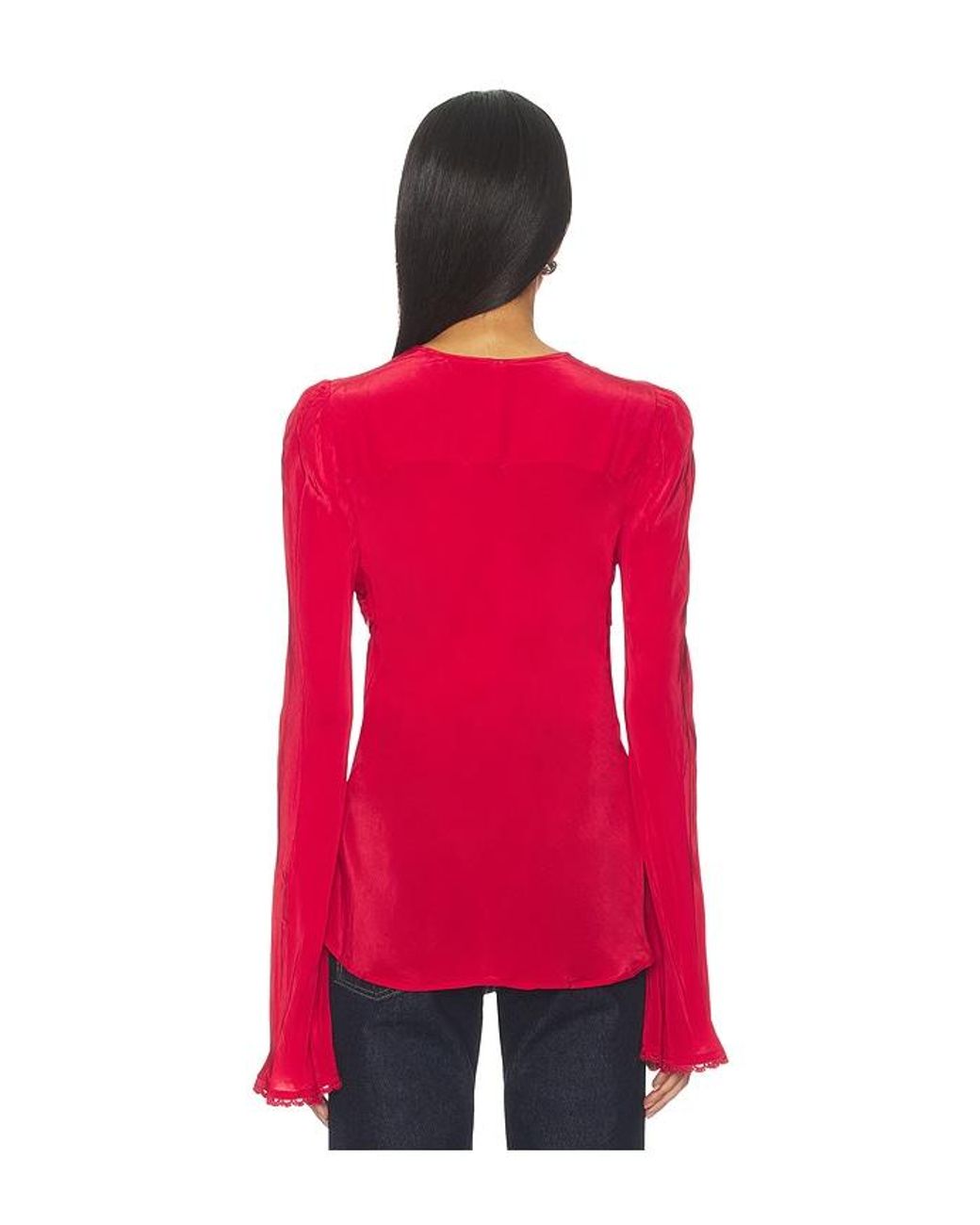 Free People Red Bali Ariel Top