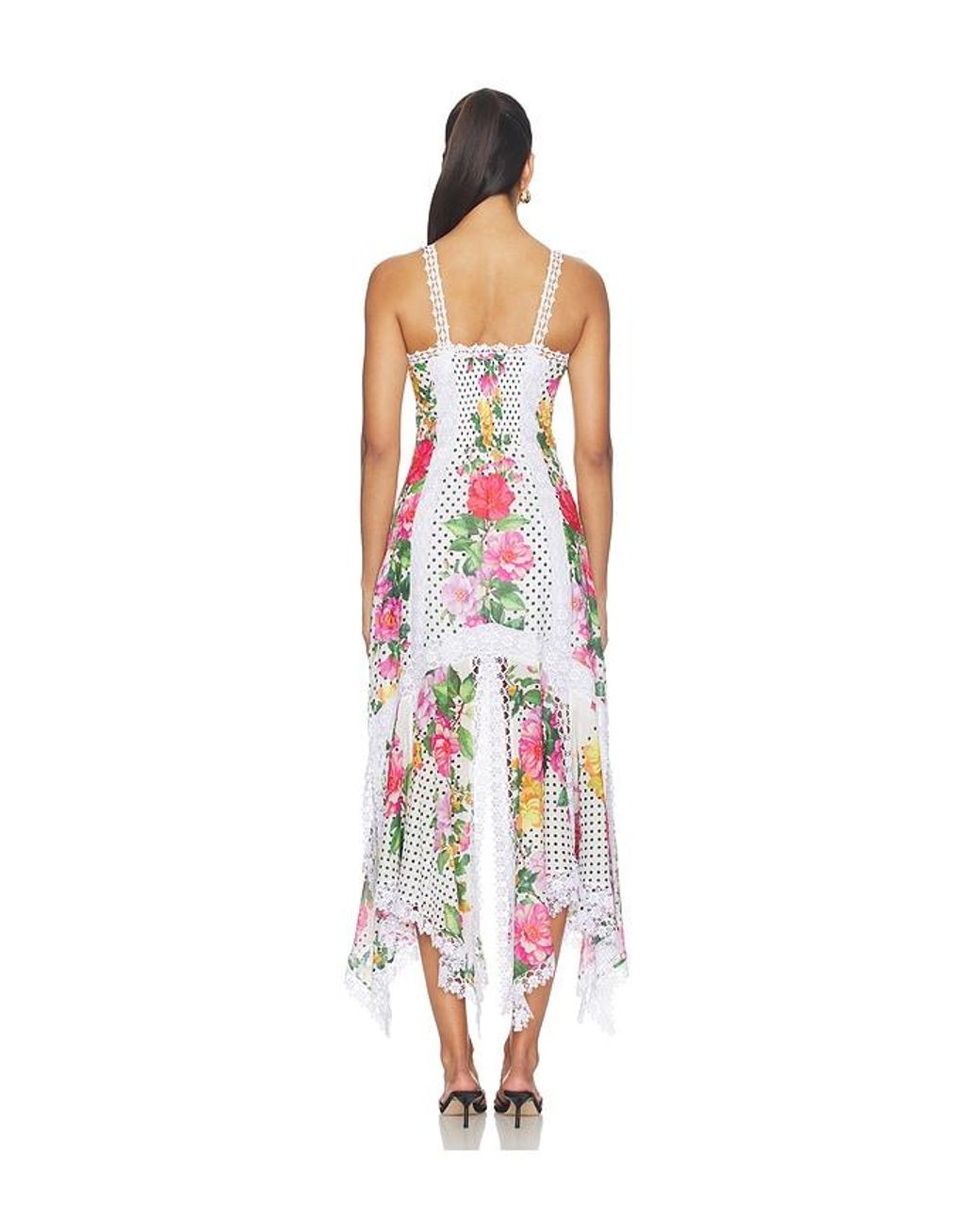 Charo Ruiz White Rosario Long Dress