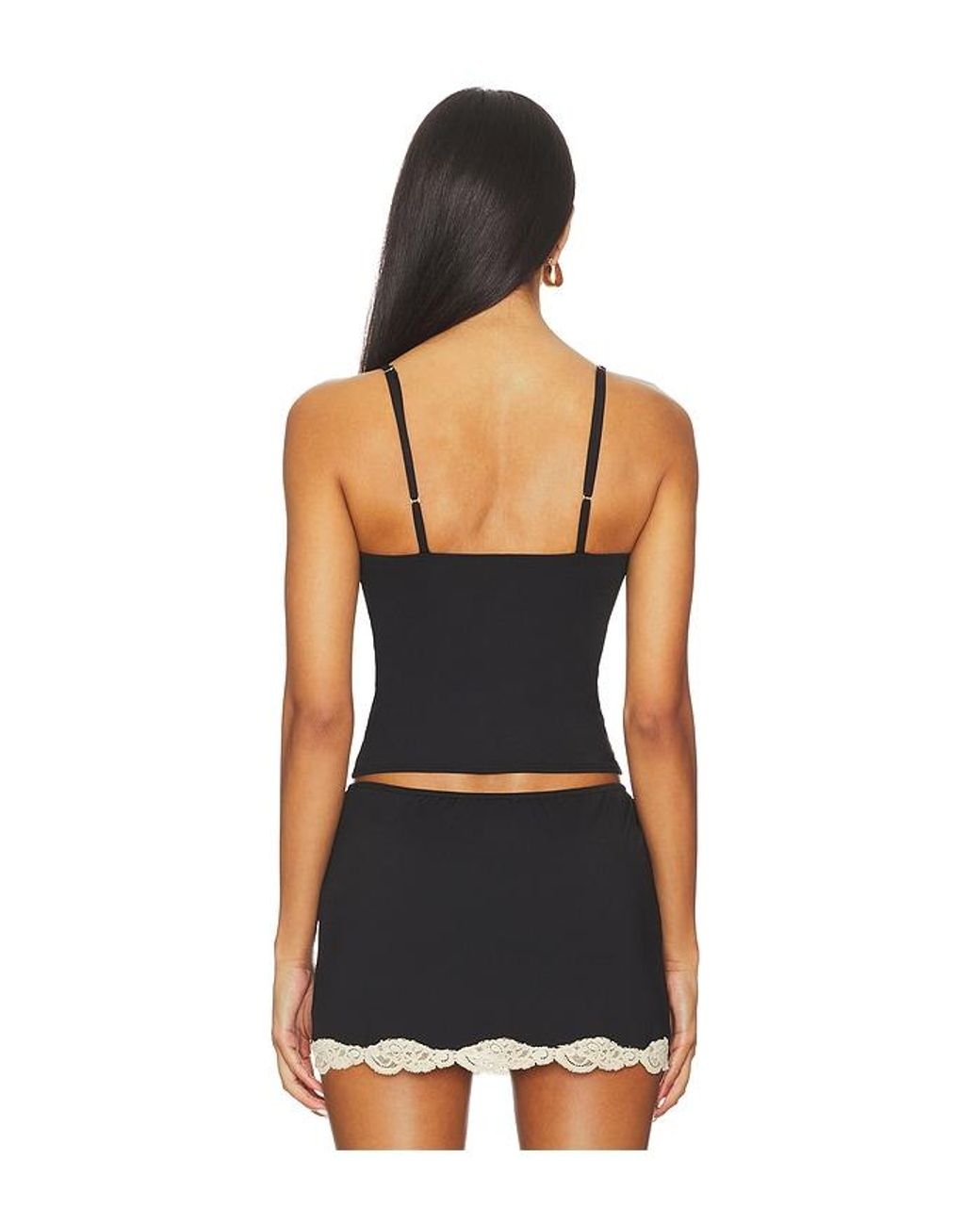 Only Hearts Black Delicious With Lace Rose Underwire Cami