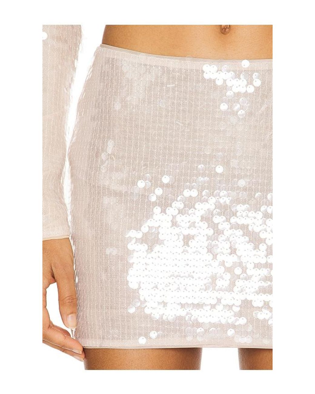 Lovers + Friends White Nadia Mini Skirt