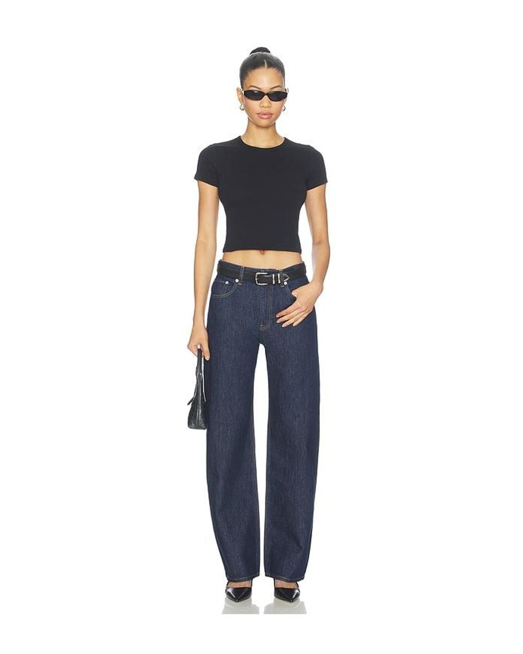 Helmut Lang Blue Carrot Wide Leg