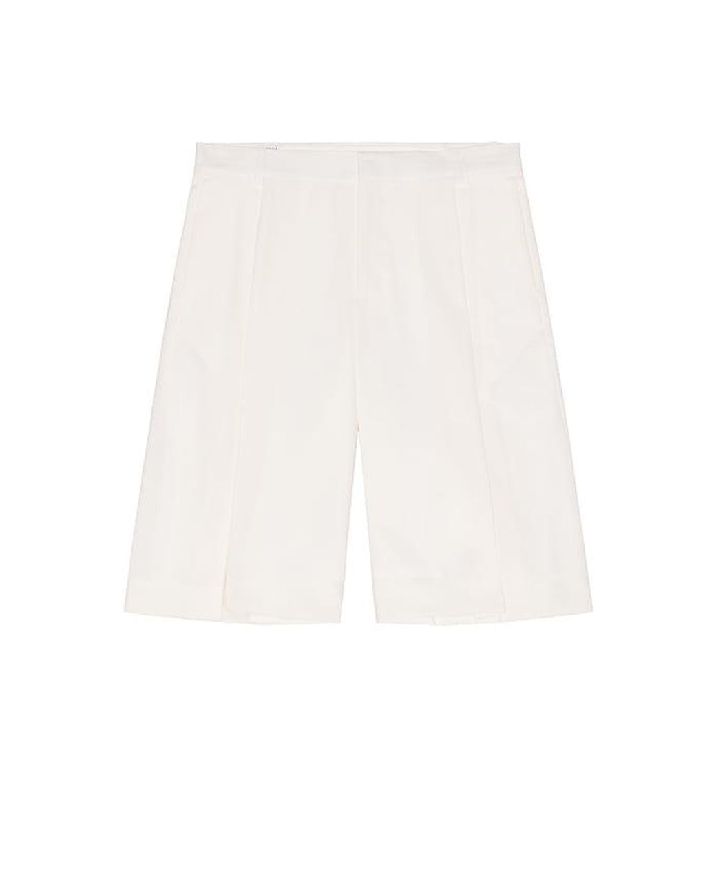 Casablanca White Pleated Baggy Shorts for men