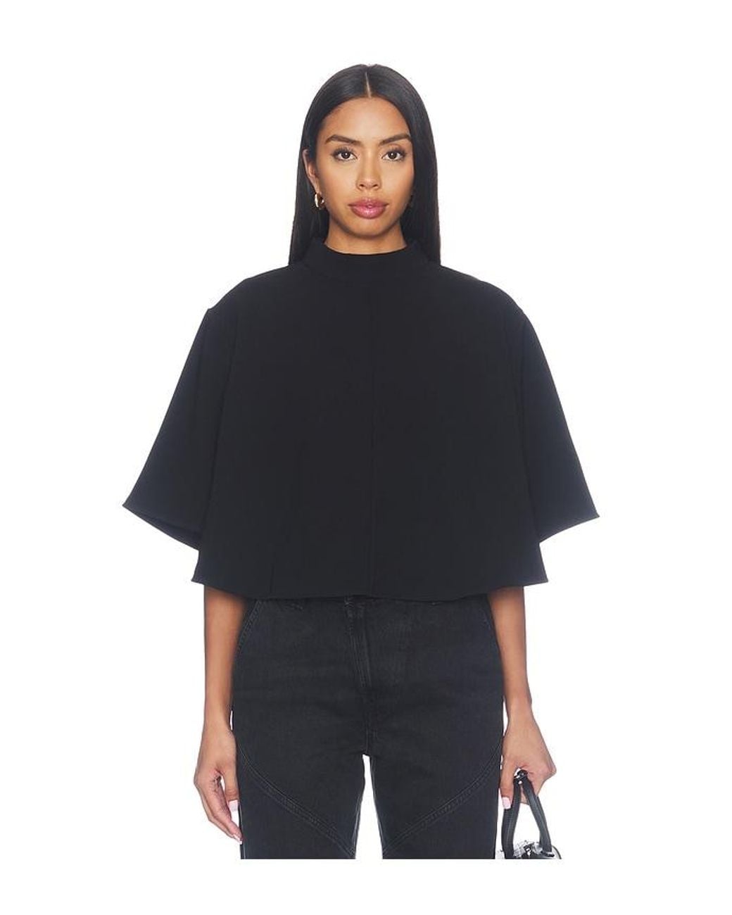 Agolde Black Rom Top