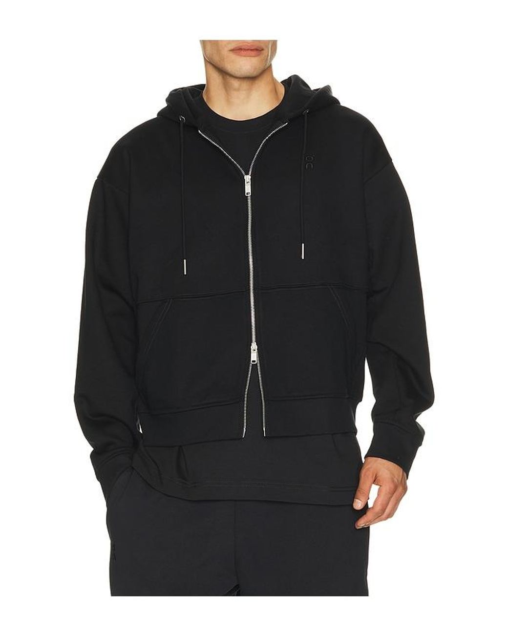 On Shoes Black Club Collective Fz Hoodie for men