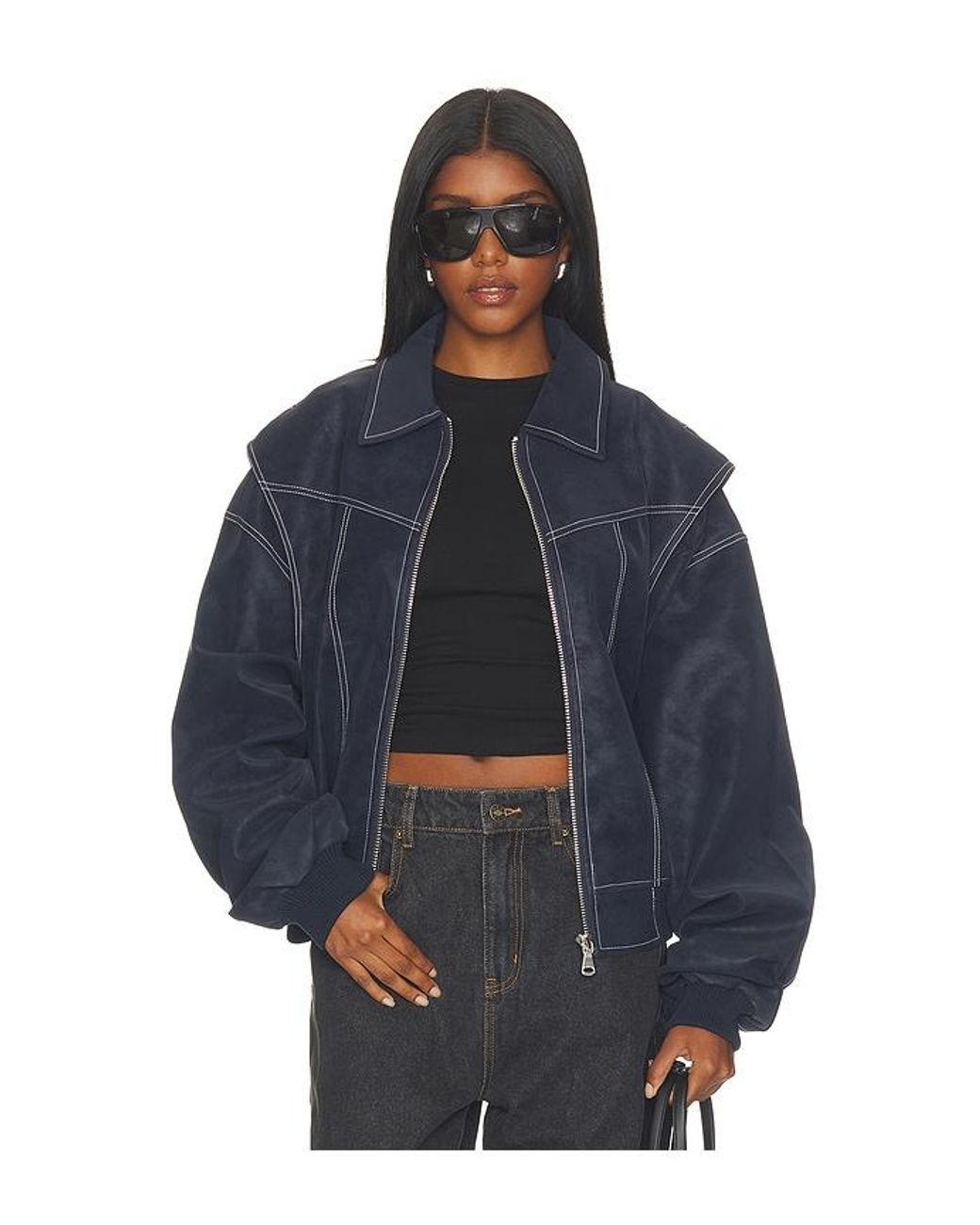 Lioness Blue Vista Bomber Jacket