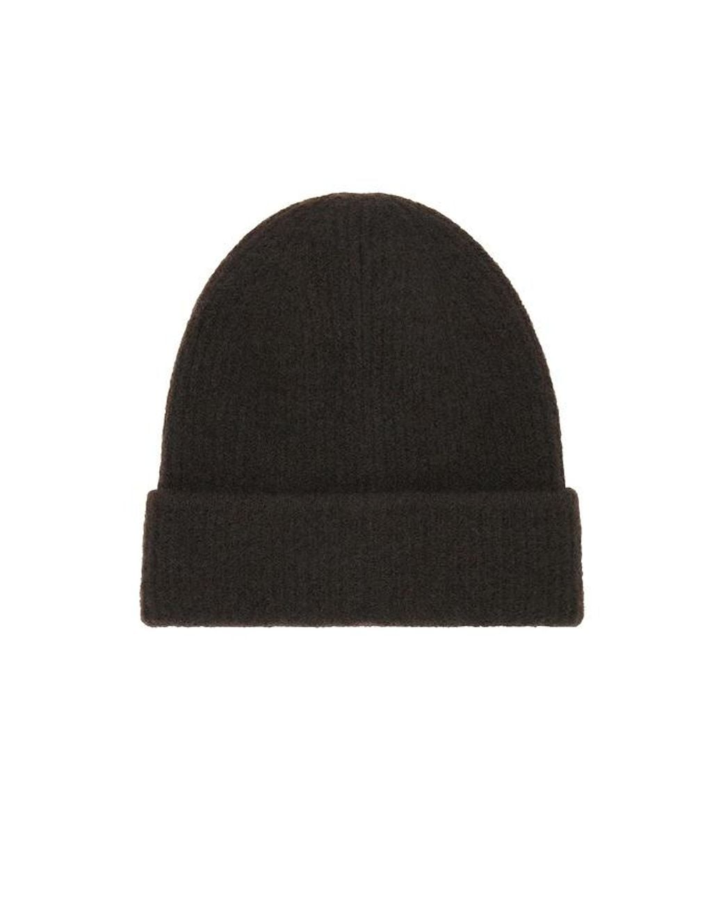 Theory Black Baby Yak Beanie for men