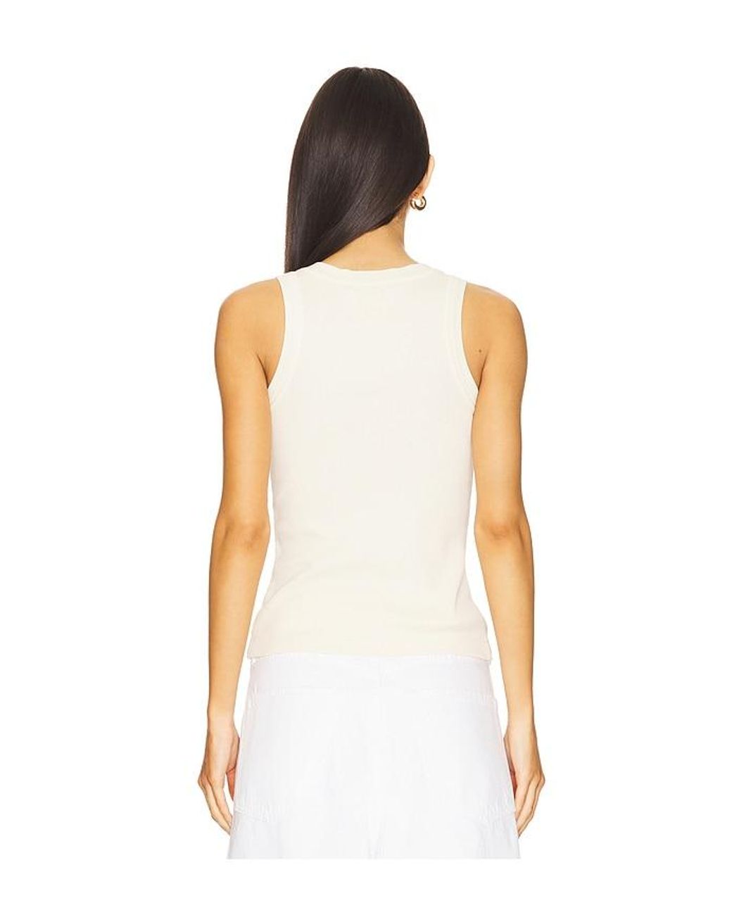 Citizens of Humanity White Isabel Rib Tank Top