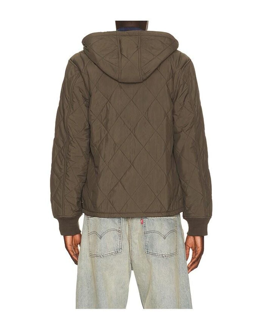 Faherty Brand Black Headwinds Quilted Jacket for men