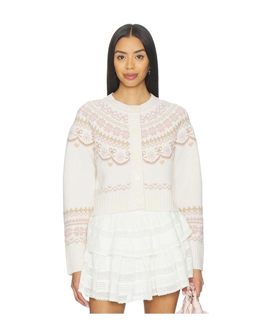 LoveShackFancy White Shantae Cardigan