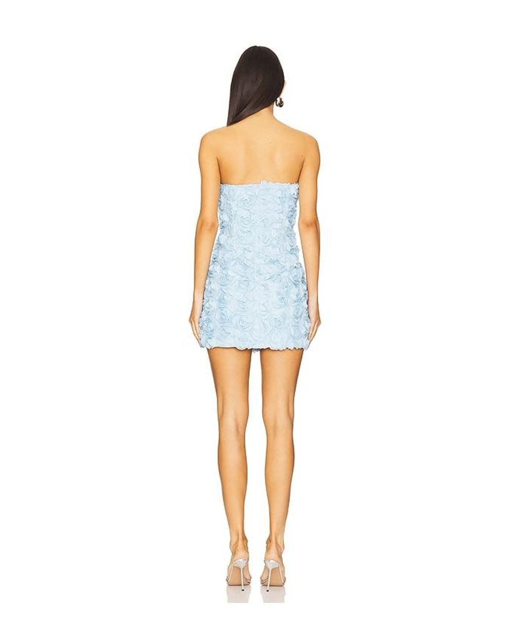 Runaway the Label Blue Bloom Mini Dress