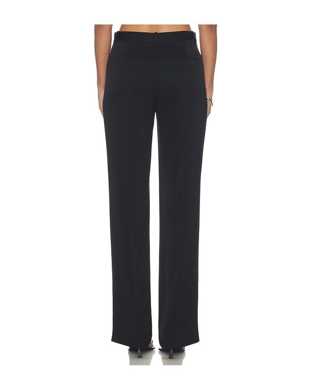 Theory Black Straight Slim Pants