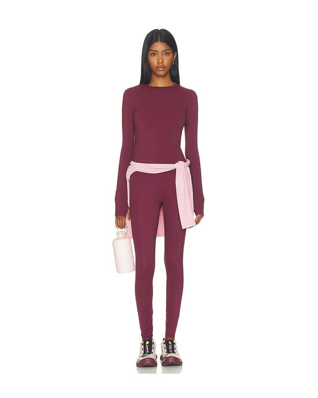 ADANOLA Red Ultimate Long Sleeve Top