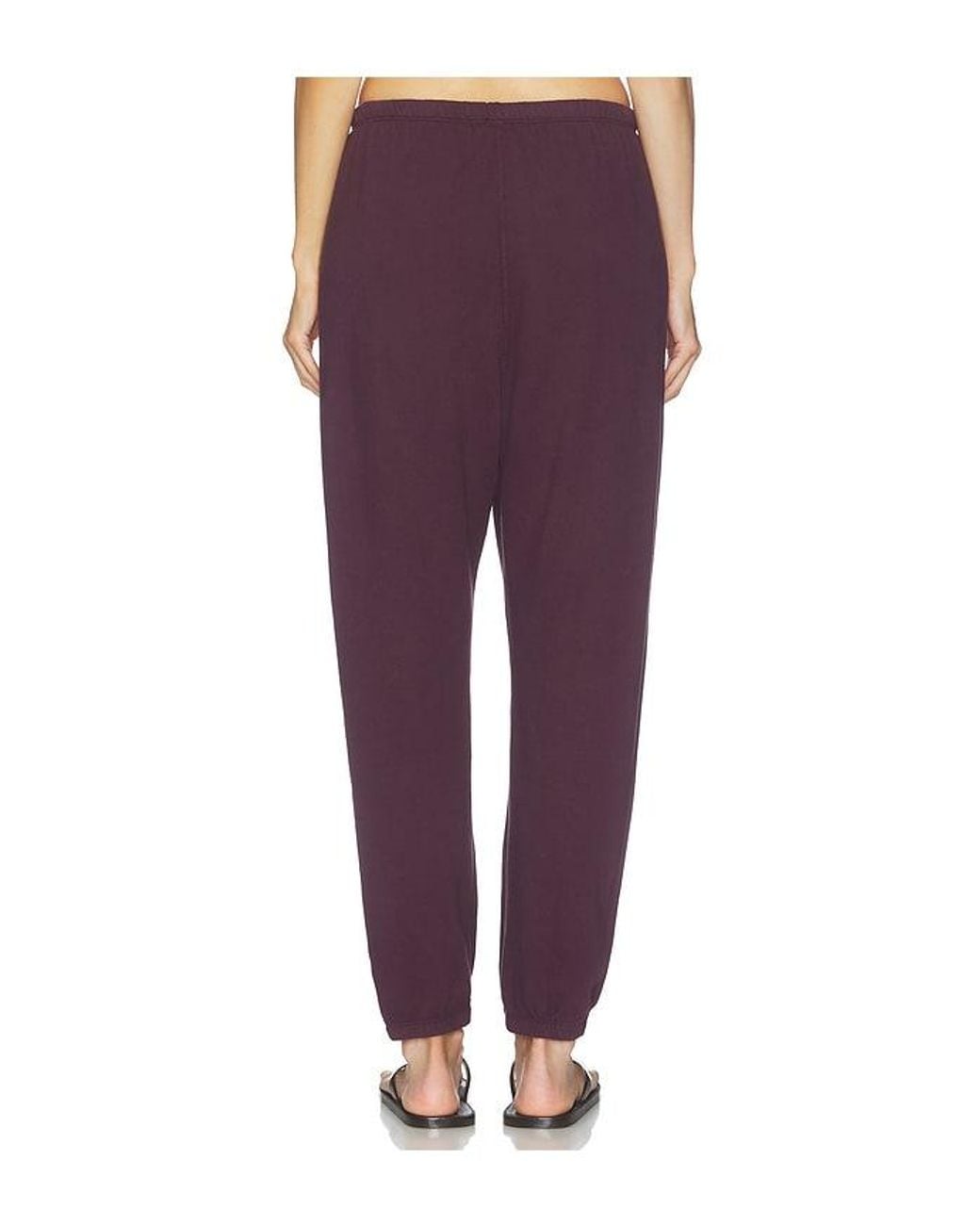 PERFECTWHITETEE Purple Johnny French Terry Easy Sweatpant