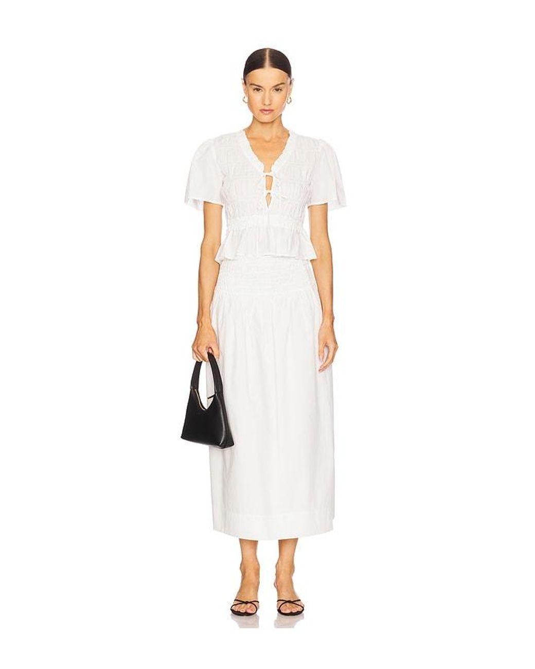 Rails White Portia Top