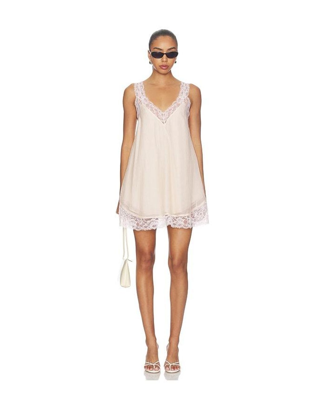 Lovers + Friends White Clover Mini Dress