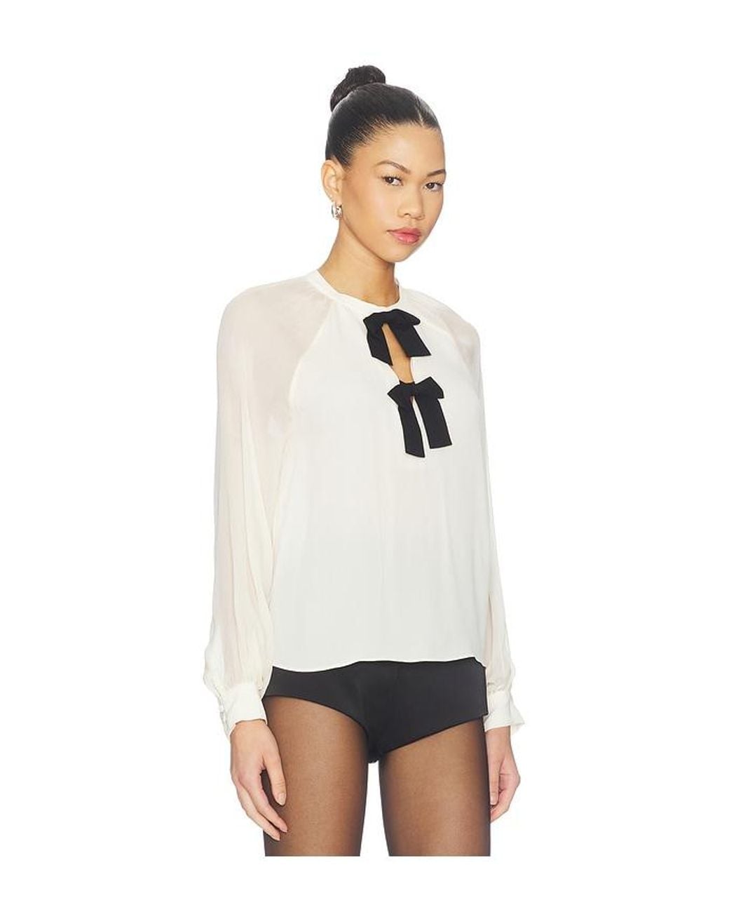 Generation Love White Aurelia Bow Blouse