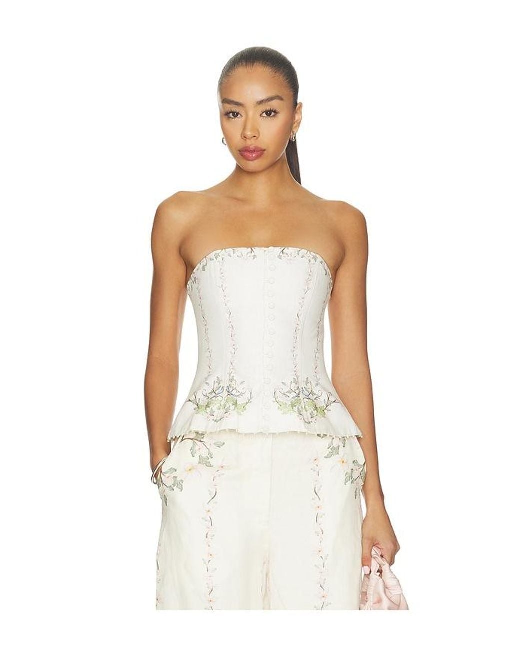 Agua Bendita White Abelia Anhelo Top