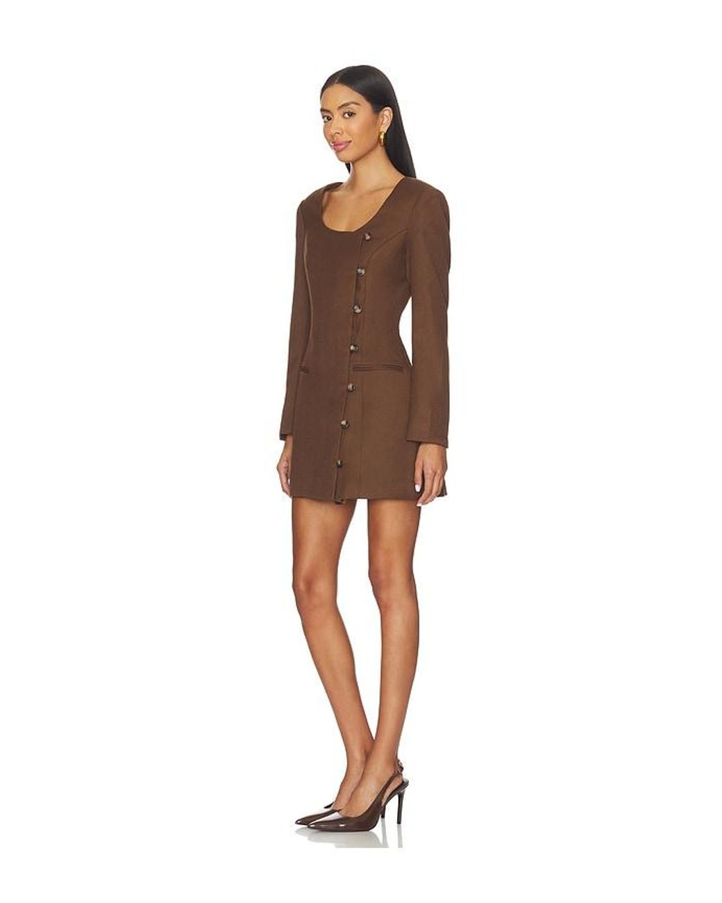 Astr Brown Kassandre Dress
