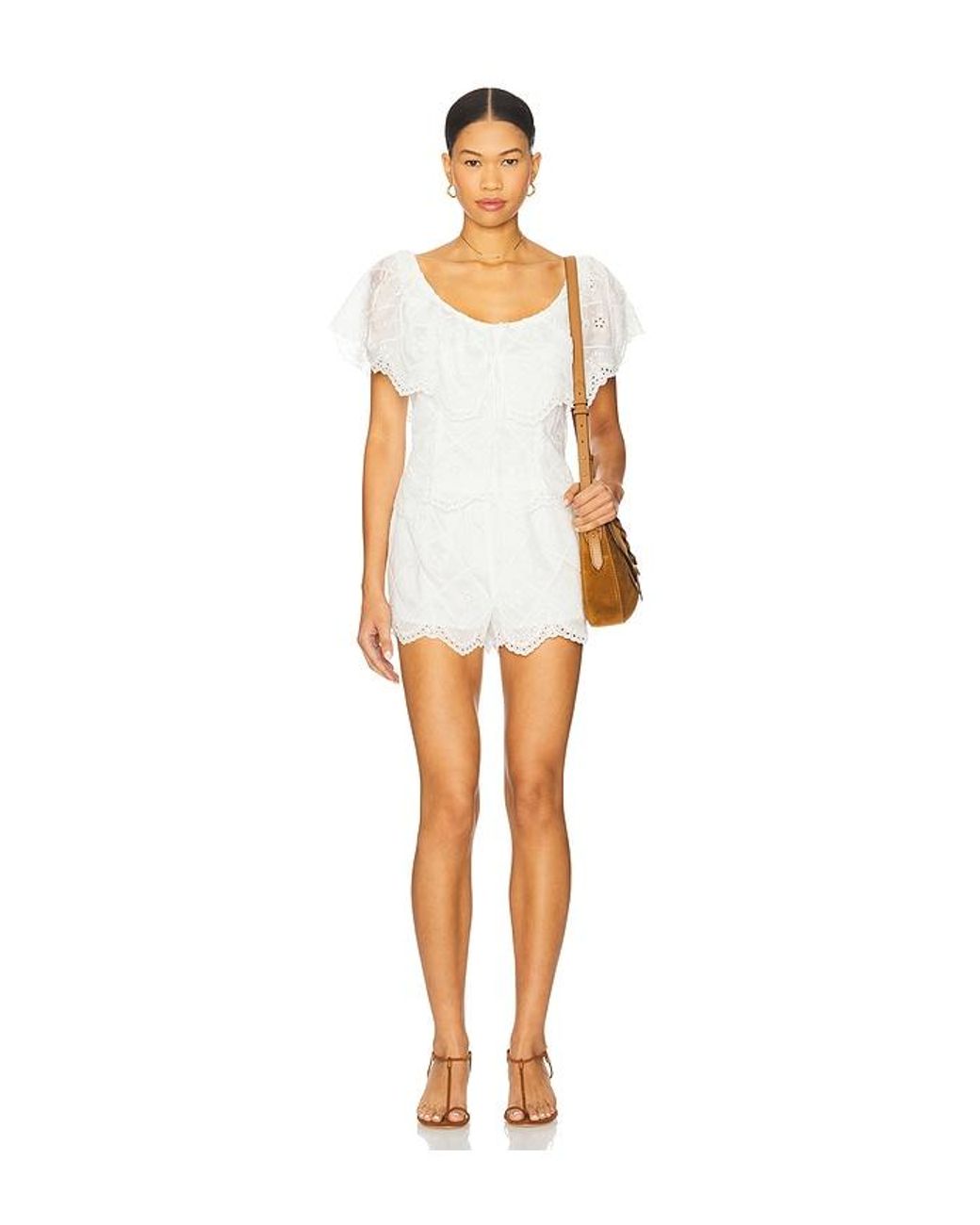 Tularosa White Sofiya Shorts