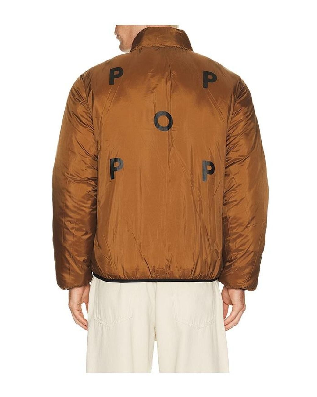Pop Trading Co. Green Quilted Reversible Jacket for men